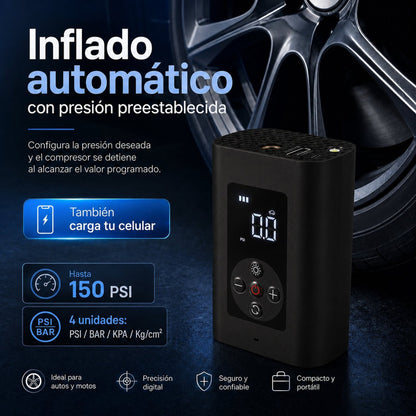 Compresor Portátil con Batería